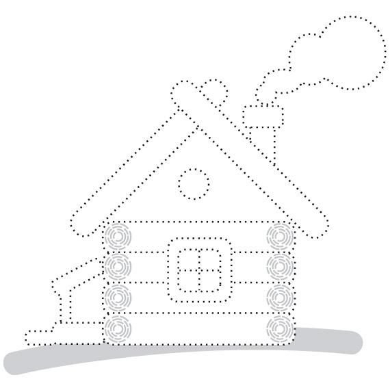 Домик пунктиром