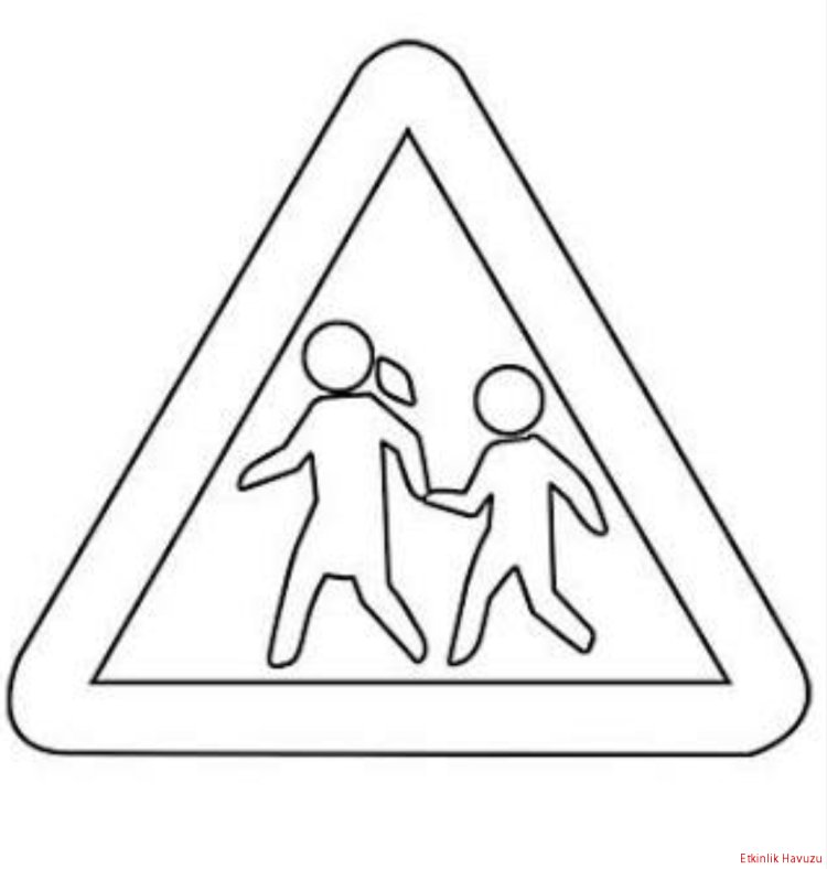 Знаки ПДД раскраска