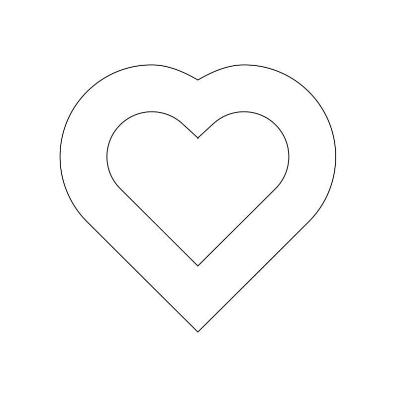 Сердечко шаблон