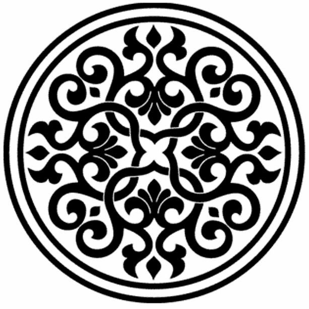 Векторный узор в круге