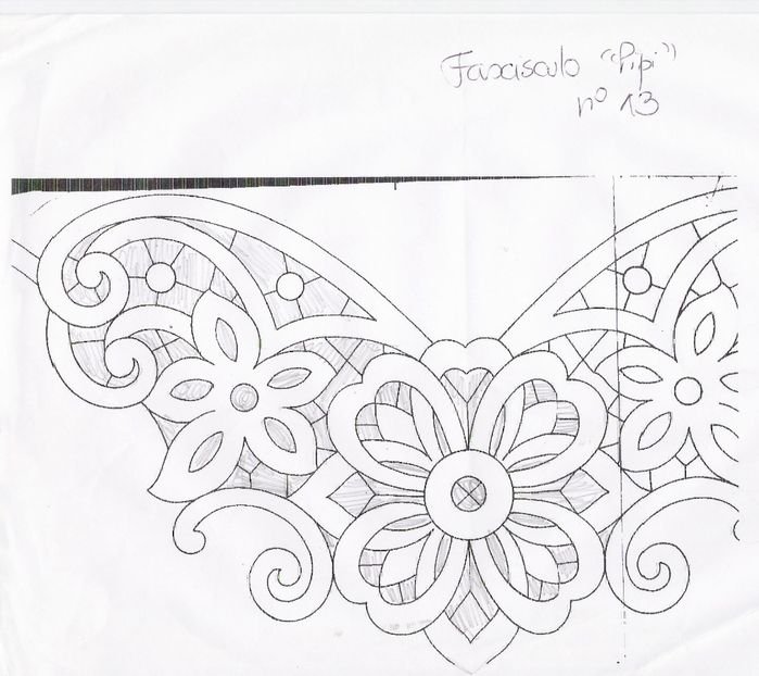 Рисунки для вышивки Ришелье