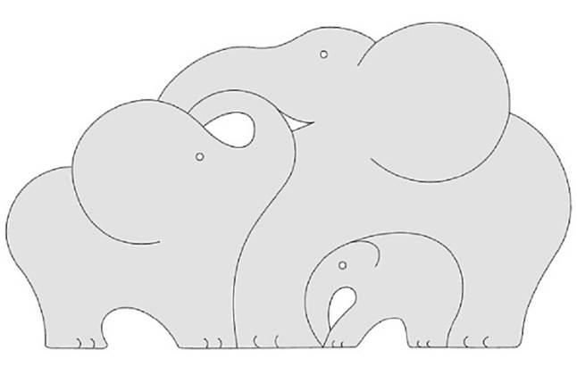 Слоник из фанеры