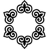 Бурятский орнамент круглый