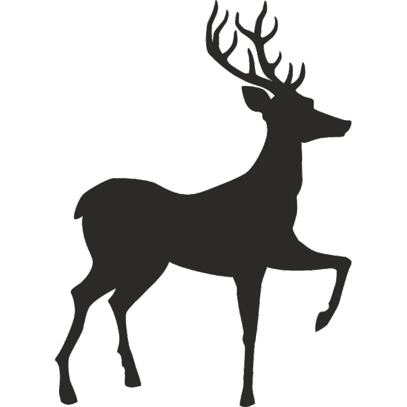 Силуэт оленя