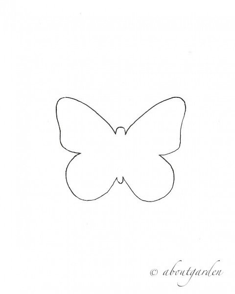 Шаблон бабочки