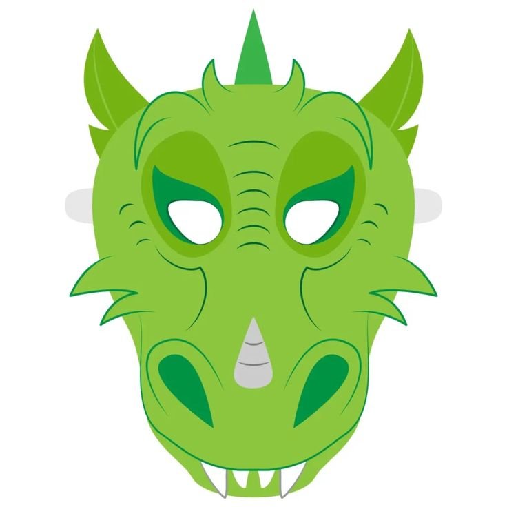 Маска дракона на голову