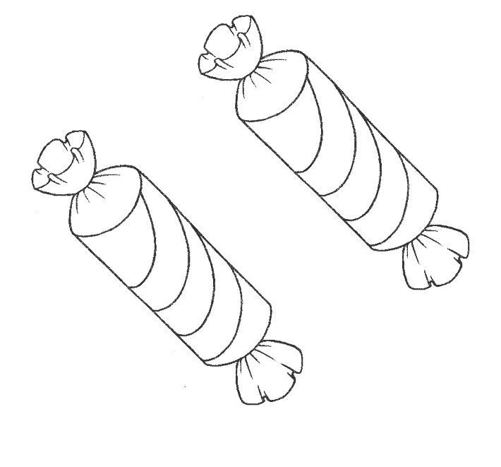 Конфеты для раскрашивания