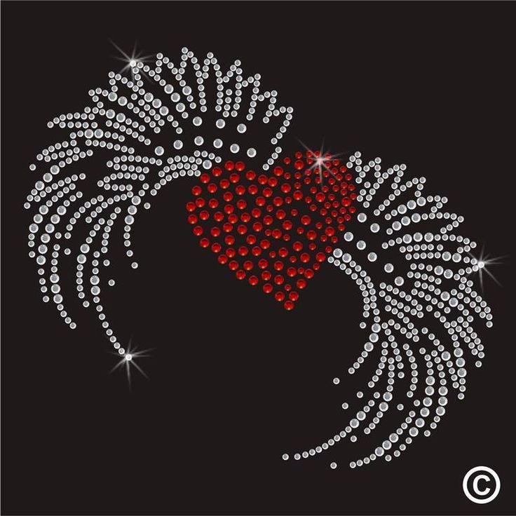 Выложить стразы