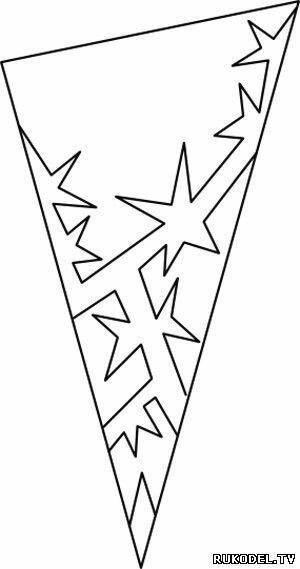 Снежинки трафареты для вырезани