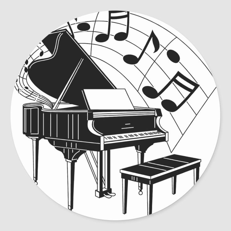 Пианино рисунок