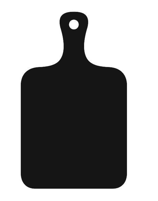 Черная разделочная доска