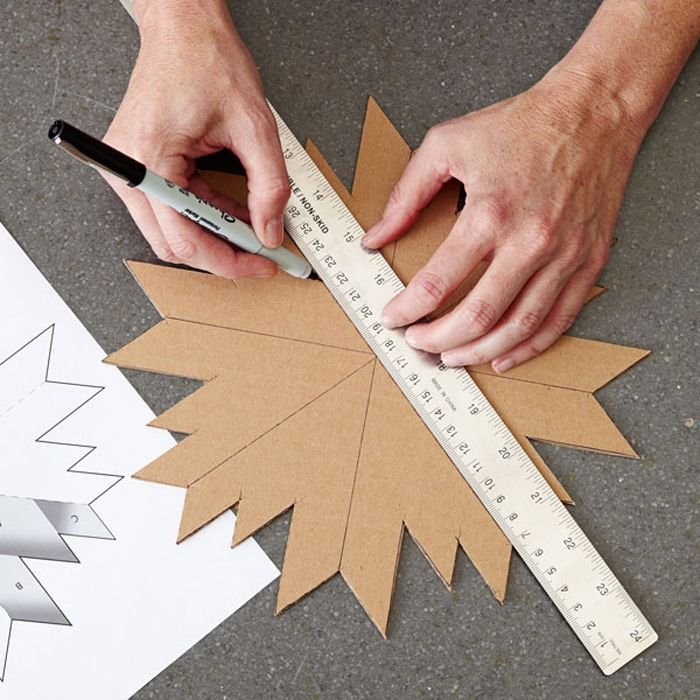 Звезда из картона