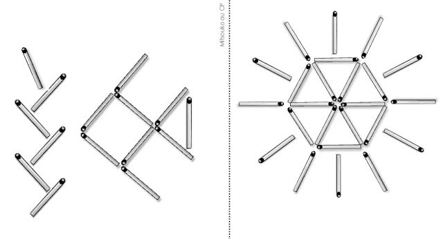 Схема из спичек для детей