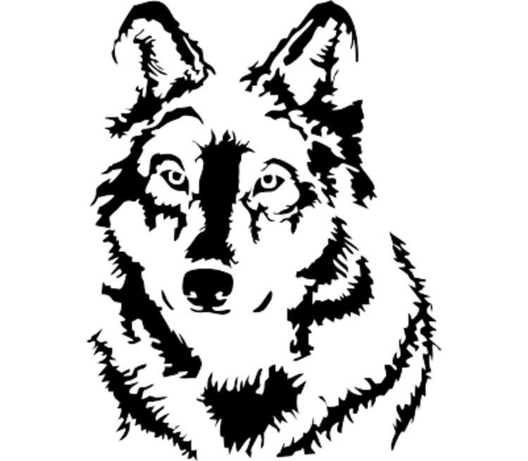 Векторное изображение волка