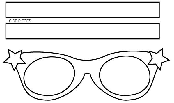 Трафарет очков