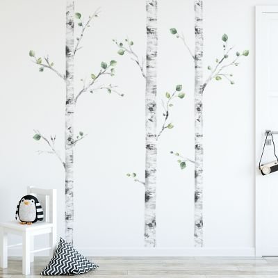 Березы наклейки на стены