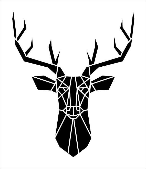 Олень эскиз