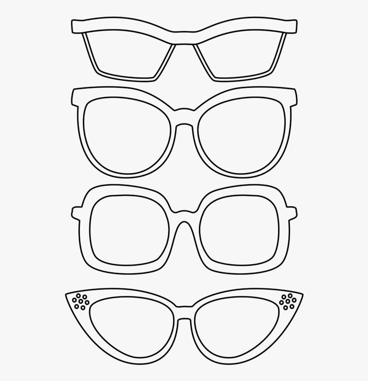 Трафарет очков