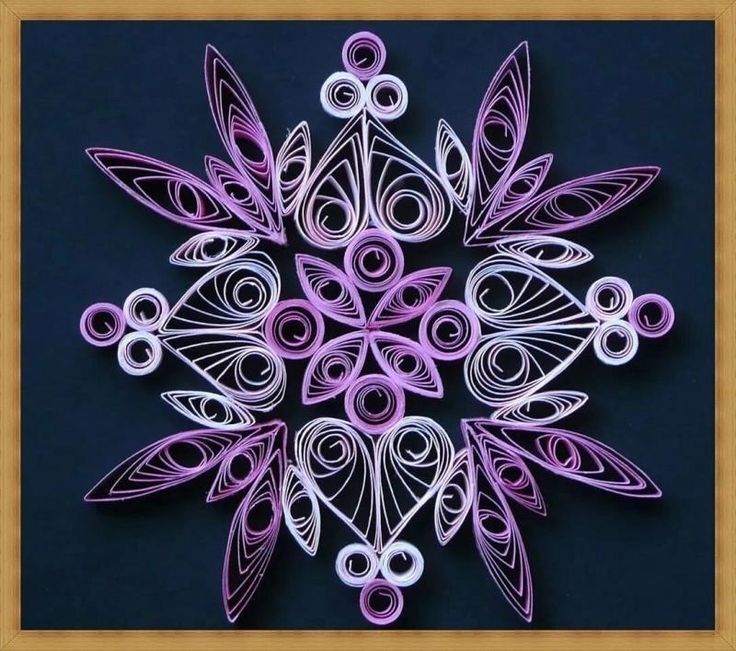 Снежинки в стиле квиллинг