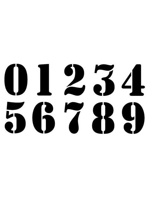 Цифры для часов трафарет