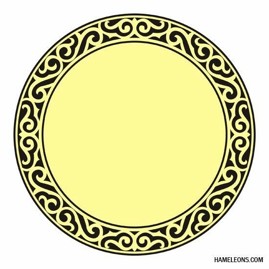 Узоры национальное круглые