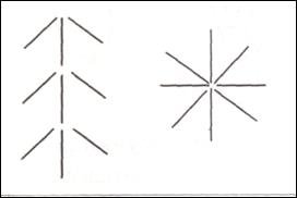 Елочка из счетных палочек