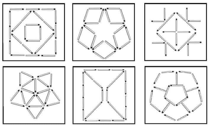 Схема из спичек для детей