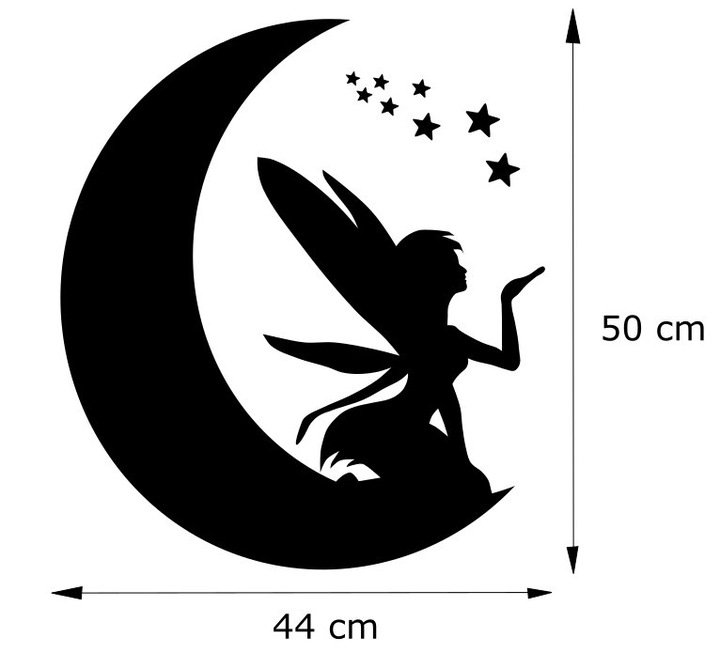 Трафарет полумесяц