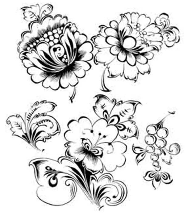 Хохлома Кудрина элементы