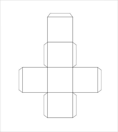 Бумажный куб развертка