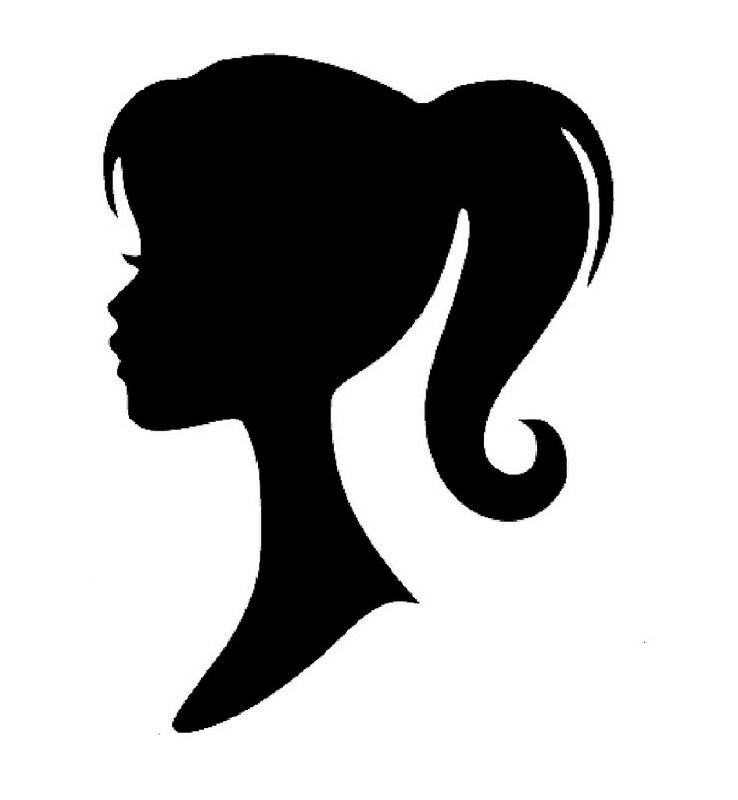 Силуэт головы девушки