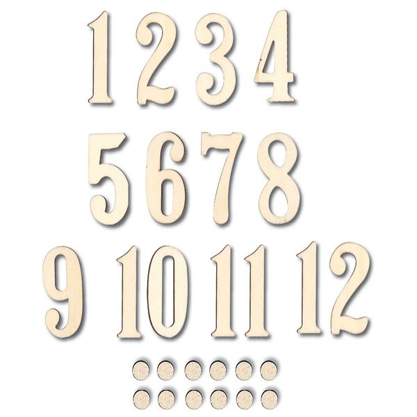 Цифры объемные циферблат