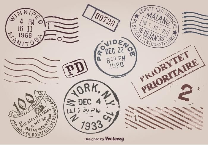 Старый штемпель для печати