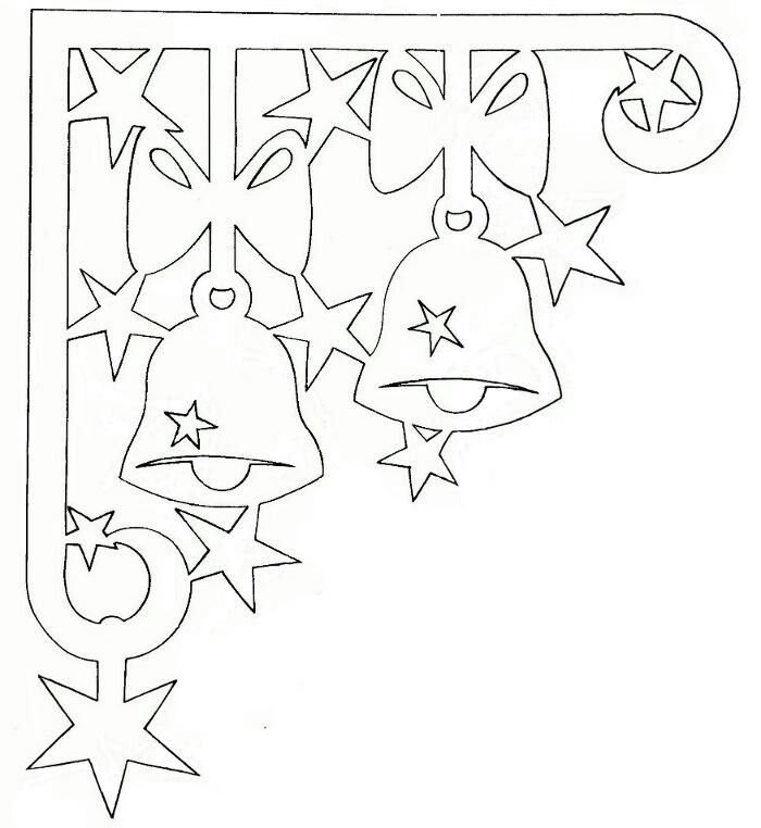 Трафареты на окна новогодние