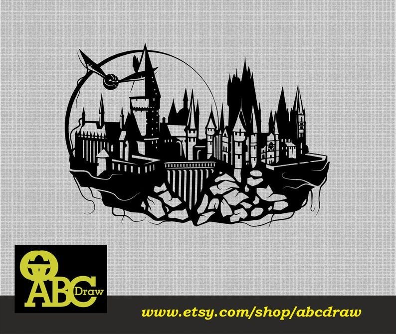 Эскизы Гарри Поттер замок Хогвартс