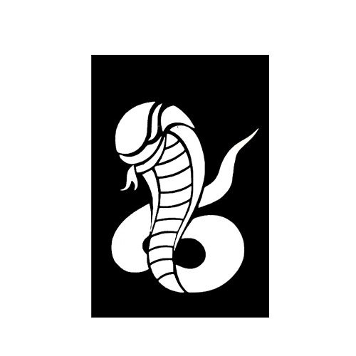 Змея трафарет