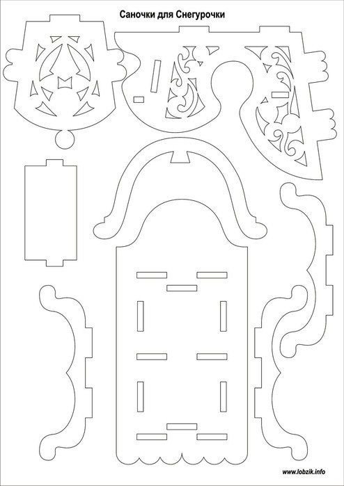 Сани из фанеры чертежи