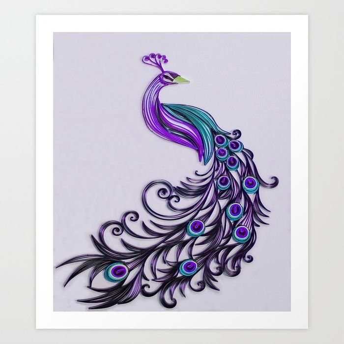 Павлин узор