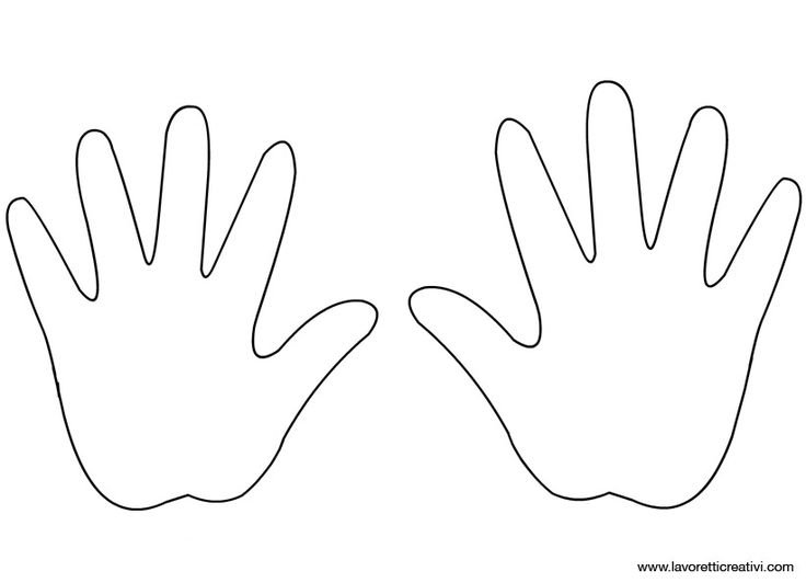 Рука раскраска