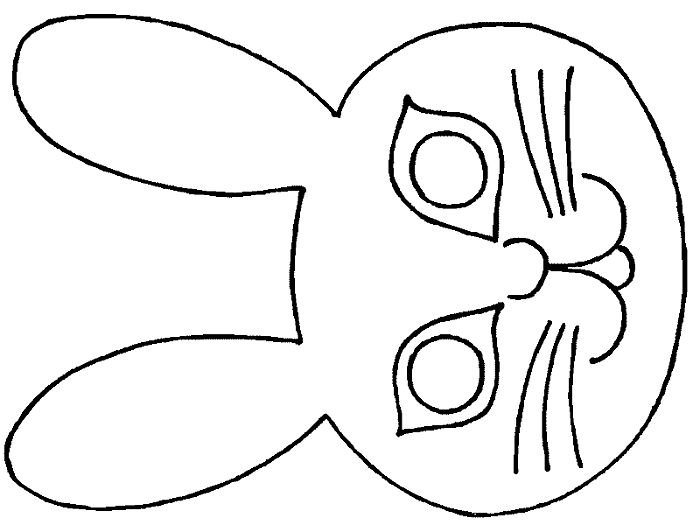 Маска трафарет для детей