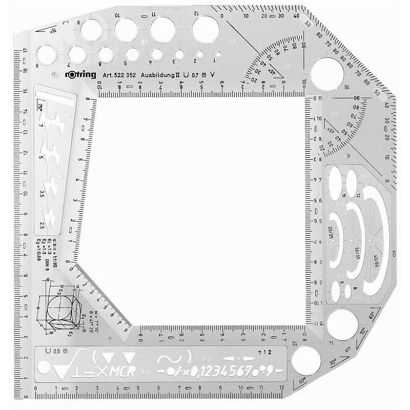 Многофункциональная линейка для черчения