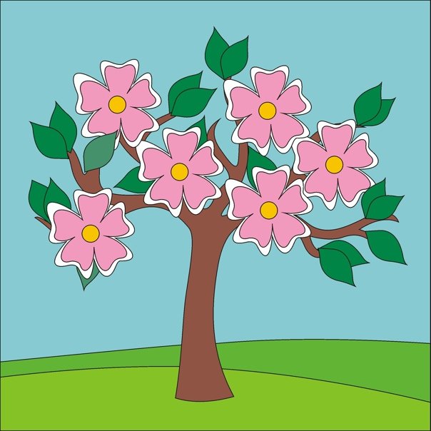 Аппликация дерево