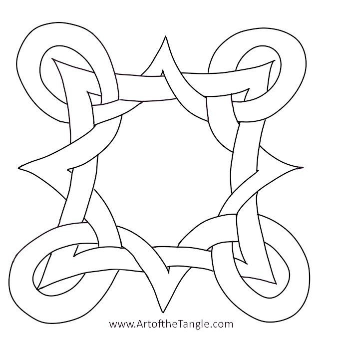 Кельтский узор узел