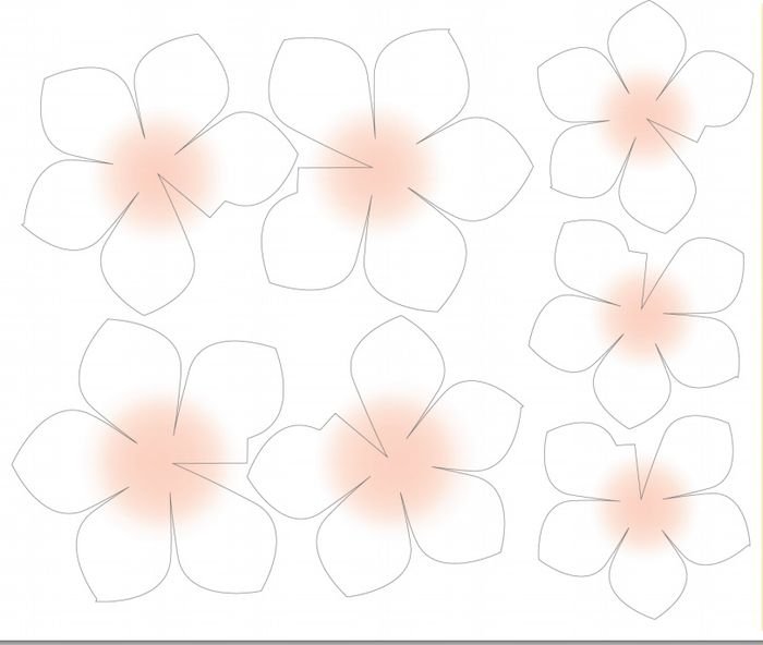 Шаблоны цветов для печати