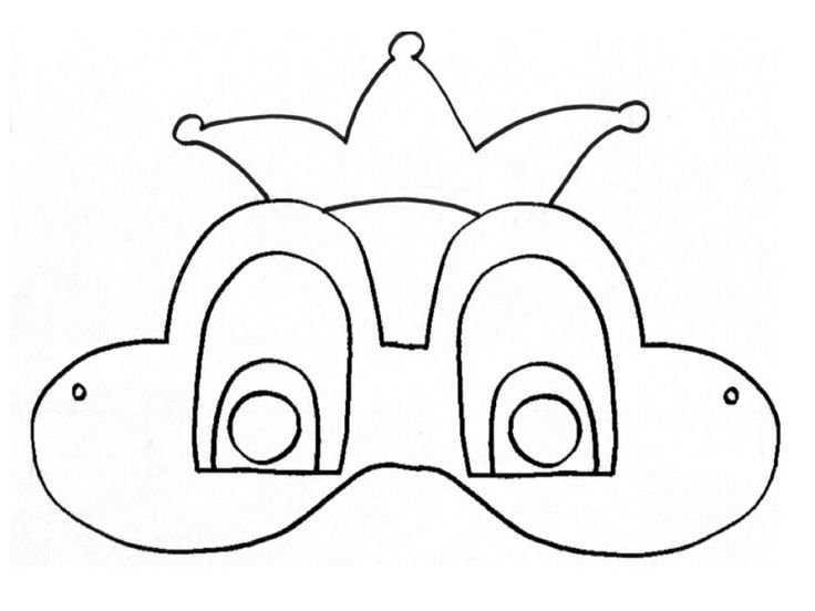 Маска раскраска для детей