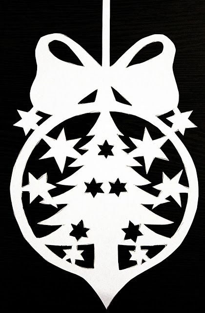 Новогодние украшения на окна из бумаги