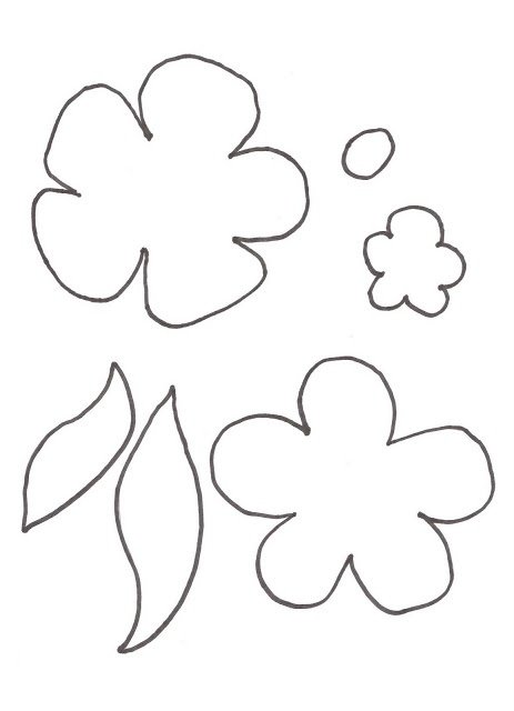 Трафарет цветочка