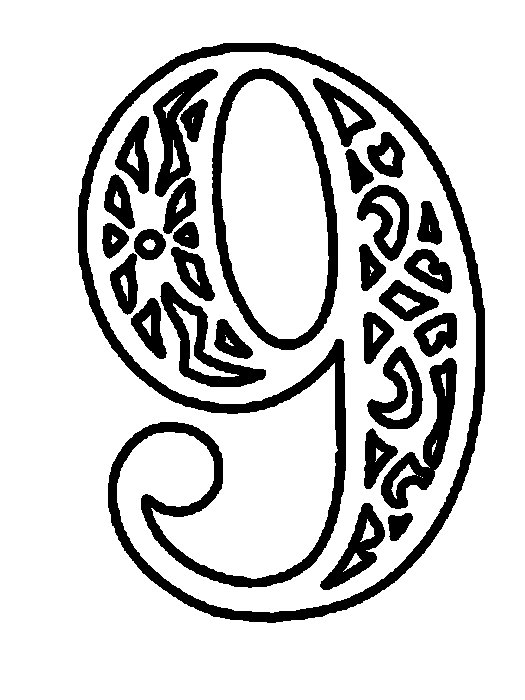 Трафарет "цифры"