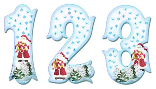 Красивые цифры для оформления