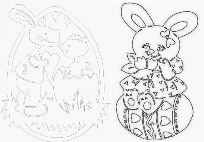 Украшение окна к Пасхе